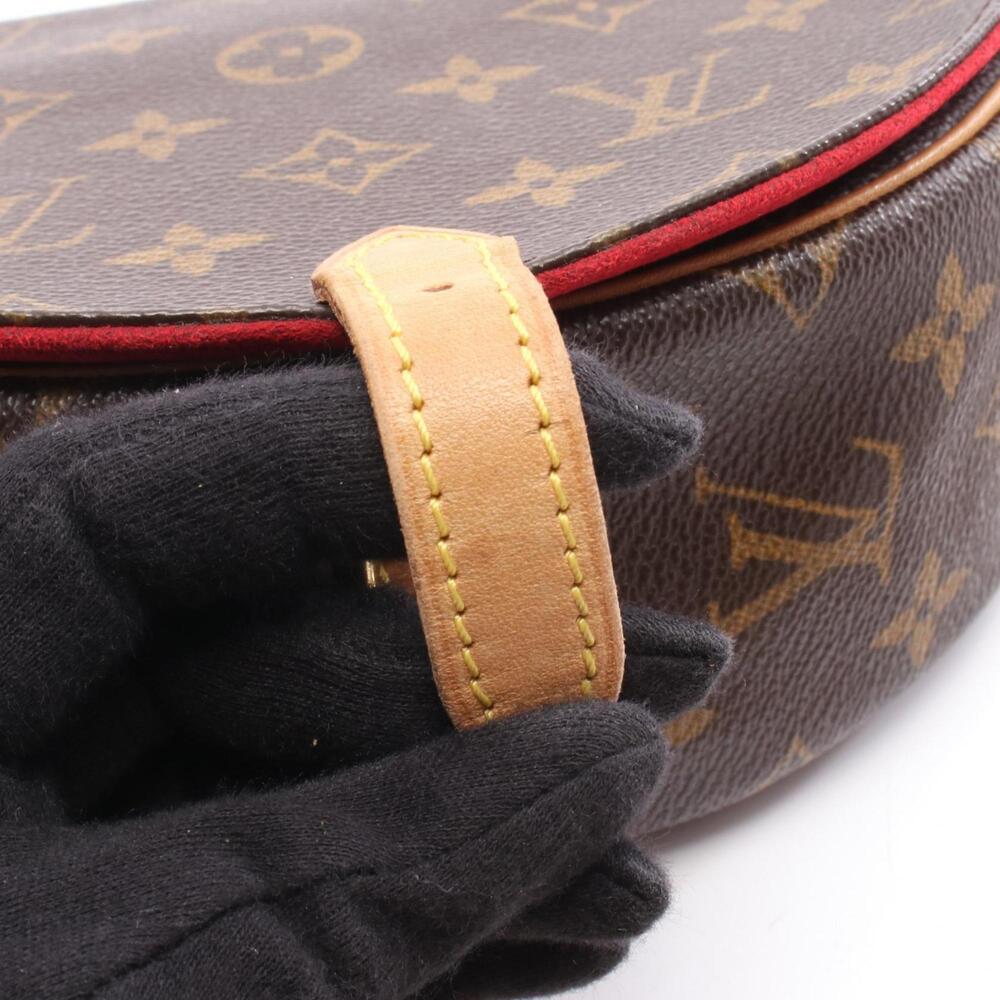 LOUIS VUITTON Authentic Brown Monogram Leather Shoulder Bag - Picture 6 of 8